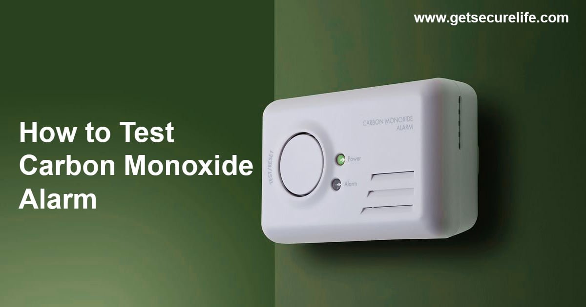 how to test carbon monoxide alarm